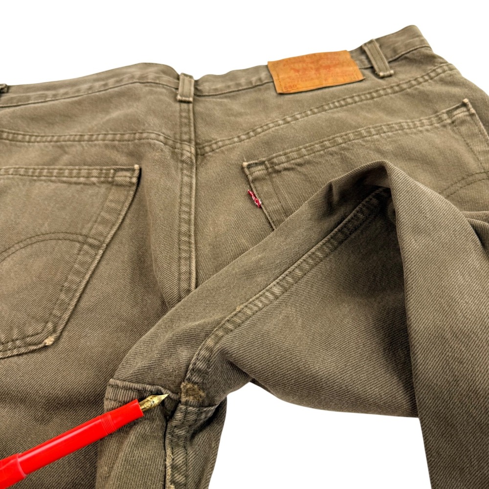 Vintage Levi's 550 Relaxed Fit Jeans Men 38x34 Brown Relaxed Denim Made In Texas - Picture 16 of 16